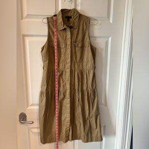 J. Crew Tan Sleeveless Polo Collar Sundress Size 12